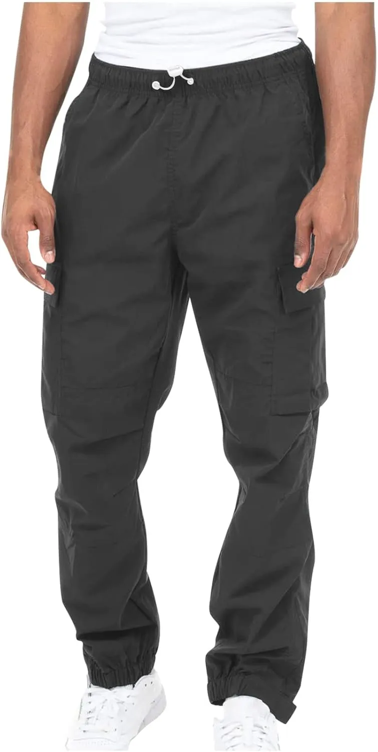 Cargo Pants Men Classic Fit Lightweight Joggers Multi Pockets Casual Athletic Workout Running Pants Activewear