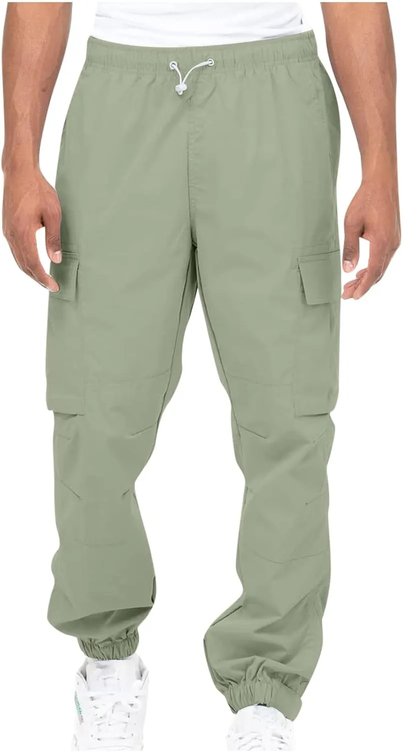 Cargo Pants Men Classic Fit Lightweight Joggers Multi Pockets Casual Athletic Workout Running Pants Activewear