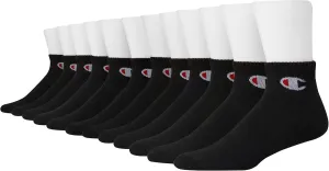 Champion Men's Double Dry Moisture Wicking Ankle Socks; 6, 8, 12 Packs Available