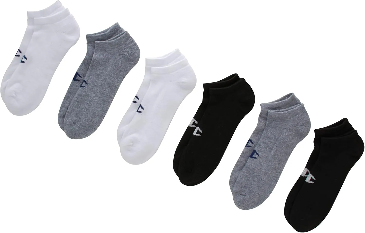 Champion Men's Double Dry Moisture Wicking No Show Socks; 6, 8 Packs Available