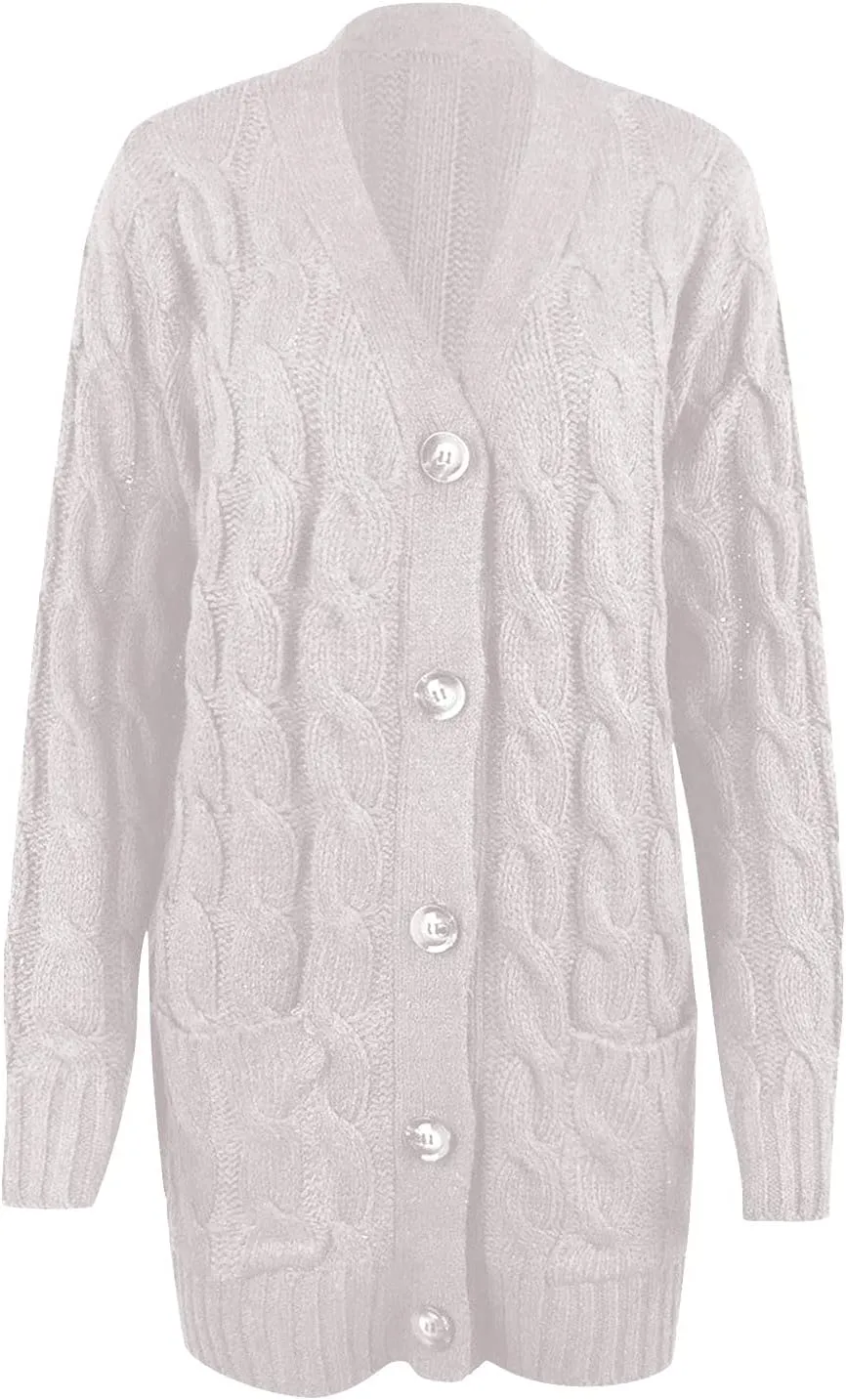 ChicCrate Button Up Sweaters for Women Long Sleeve Christmas Thanksgiving Halloween Cardigan Tops Dressy Casual