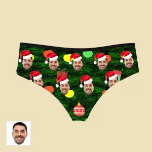 Christmas Customized Women's Panties Underwear Colored Lantern Print Festival Gift