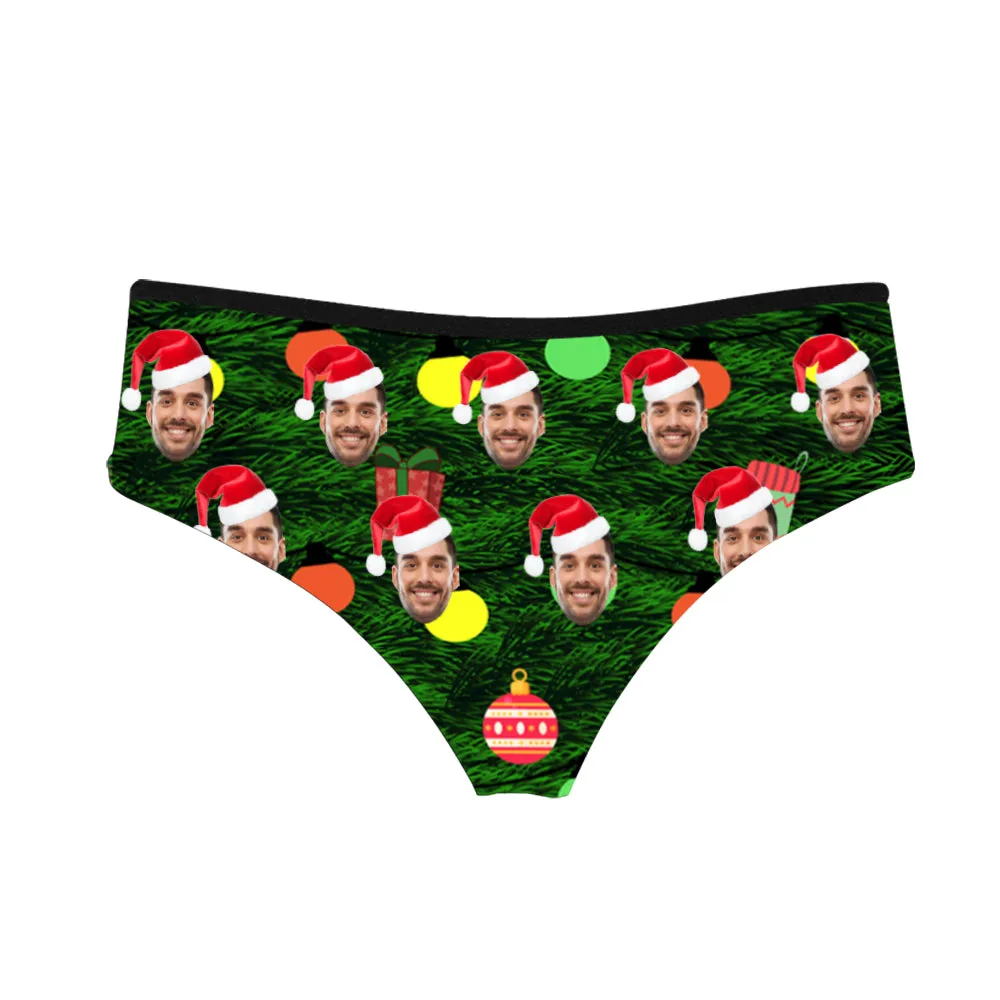 Christmas Customized Women's Panties Underwear Colored Lantern Print Festival Gift