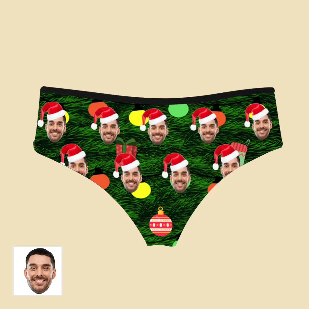 Christmas Customized Women's Panties Underwear Colored Lantern Print Festival Gift