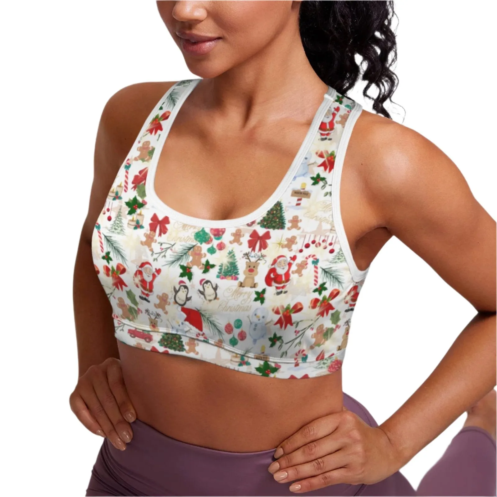 Christmas White Sports Top up to 5 XL (FWS)
