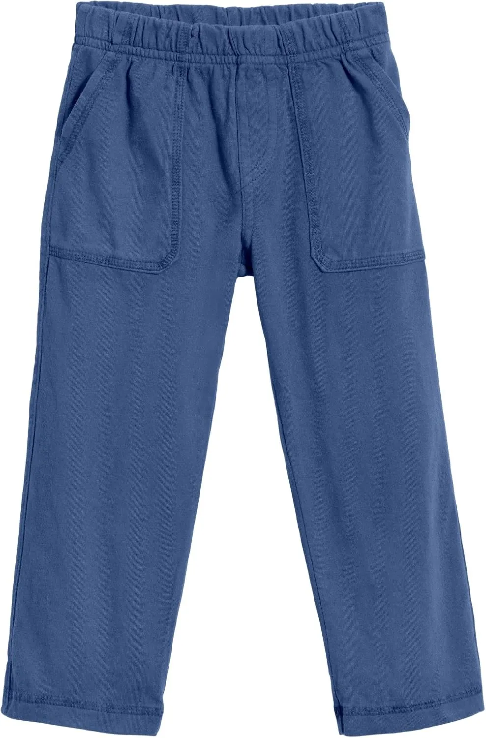 City Threads Big Boys' and Girls' Soft Jersey Tonal Stitch Pant Perfect for Sensitive Skin SPD Sensory Friendly Clothing - Smurf Blue 7