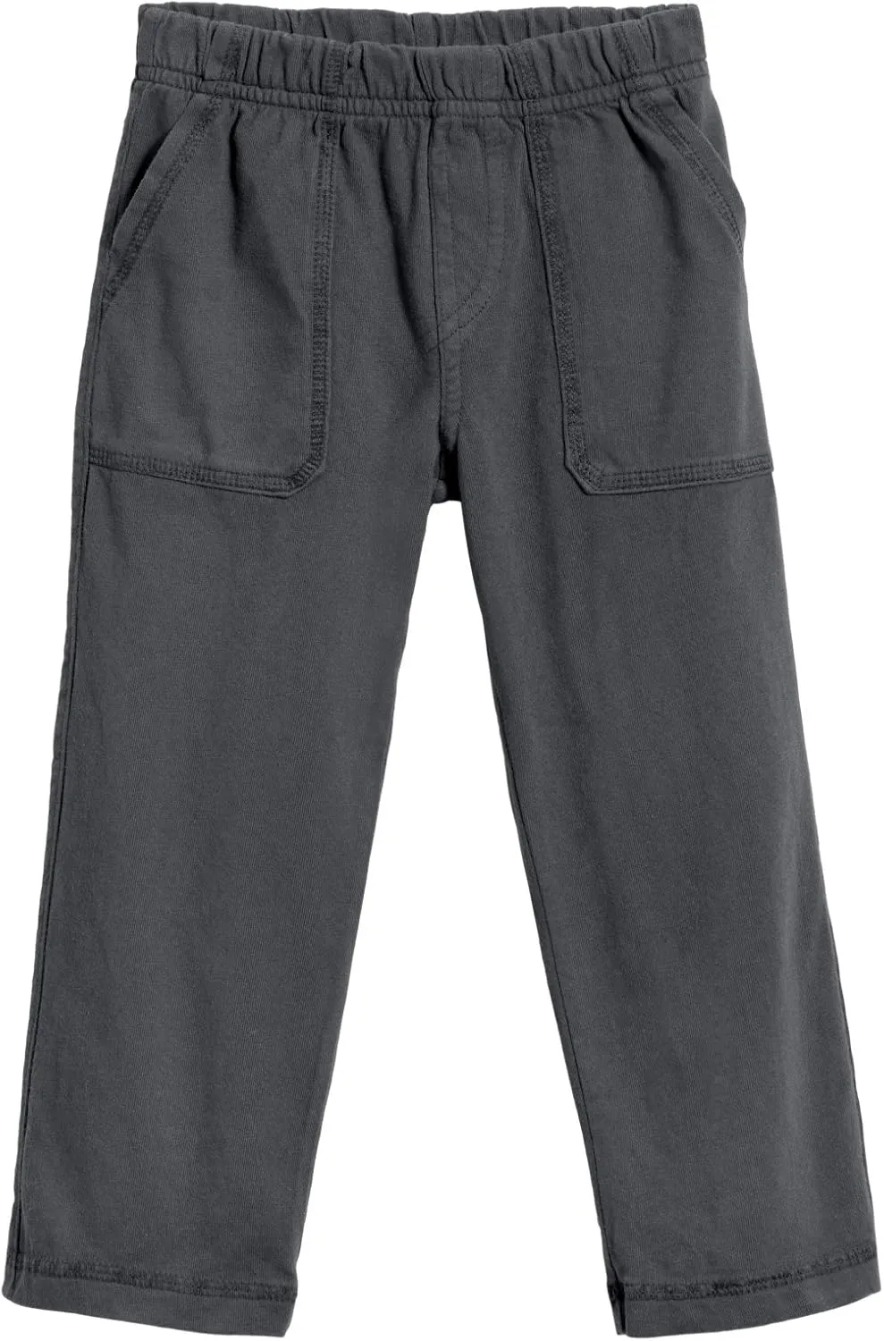City Threads Little Boys' and Girls' Soft Jersey Tonal Stitch Pant Perfect for Sensitive Skin SPD Sensory Friendly Clothing - Charcoal 6