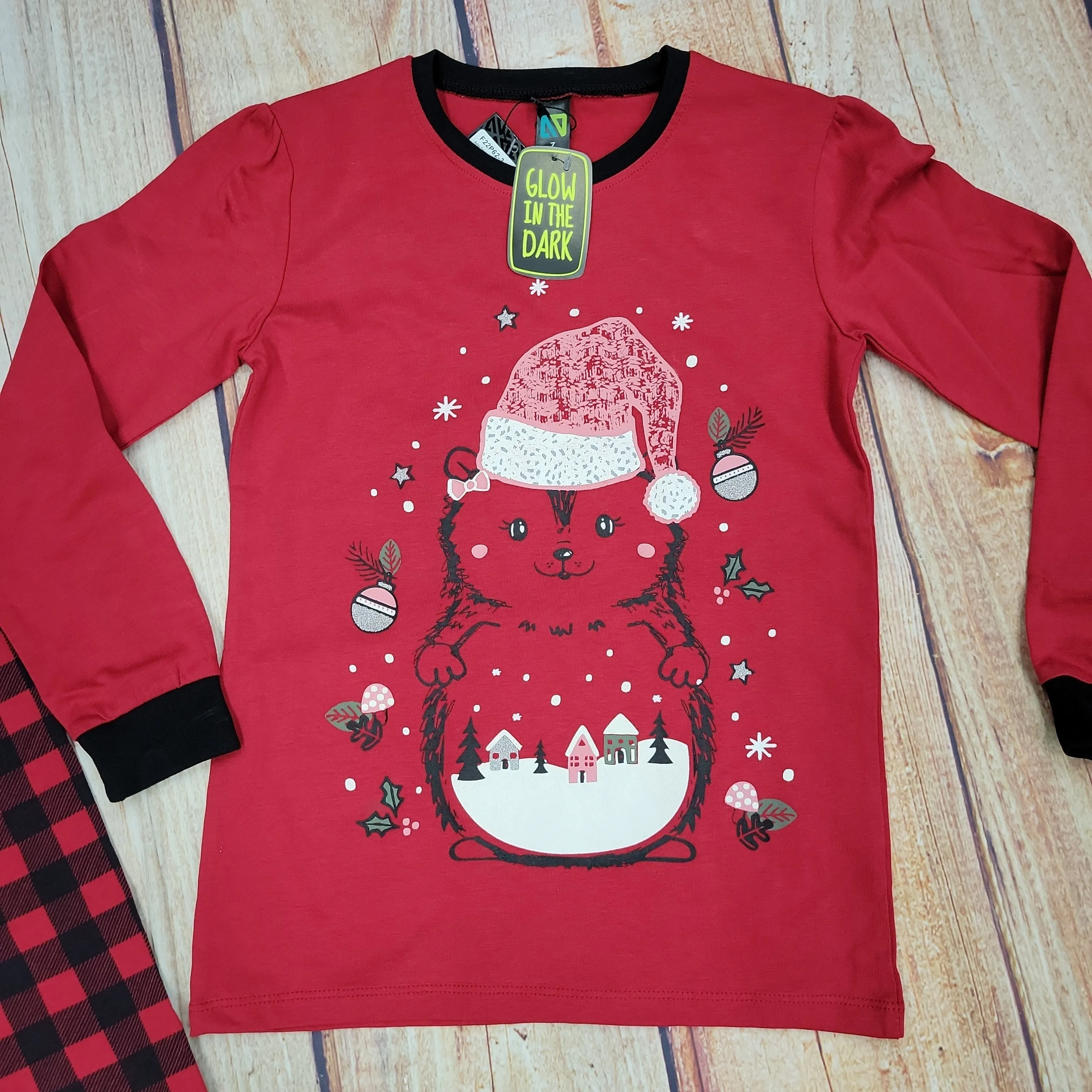 CLEARANCE NORUK GIRLS HEDGEHOG CHRISTMAS 2PC PJ SET