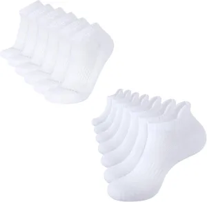 CLOSEMATE 7 Pairs Mens Ankle Running Socks and 6 Pairs Low Cut Ankle Socks for Men （US Mens Size 9-12）