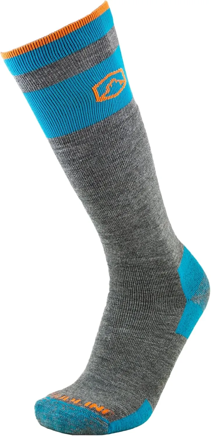 CloudLine, Merino Wool Socks for Men and Women, Mid-Calf Ski & Snowboarding Socks - Medium Cushioned & Moisture Wicking Socks