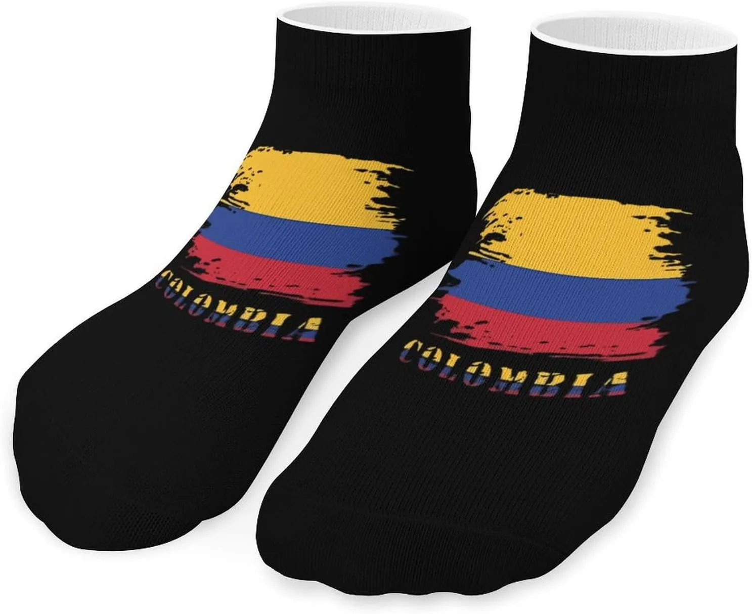 Colombia Flag Unisex Ankle Socks Athletic Low Cut No Show Sock Breathable Stocking