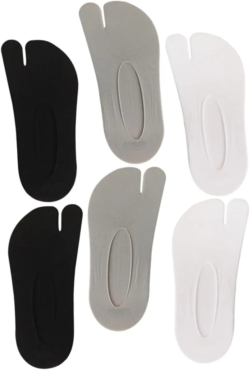 Comfortable Toe Socks Women Breathable Low Cut No Show Socks Toe Separator