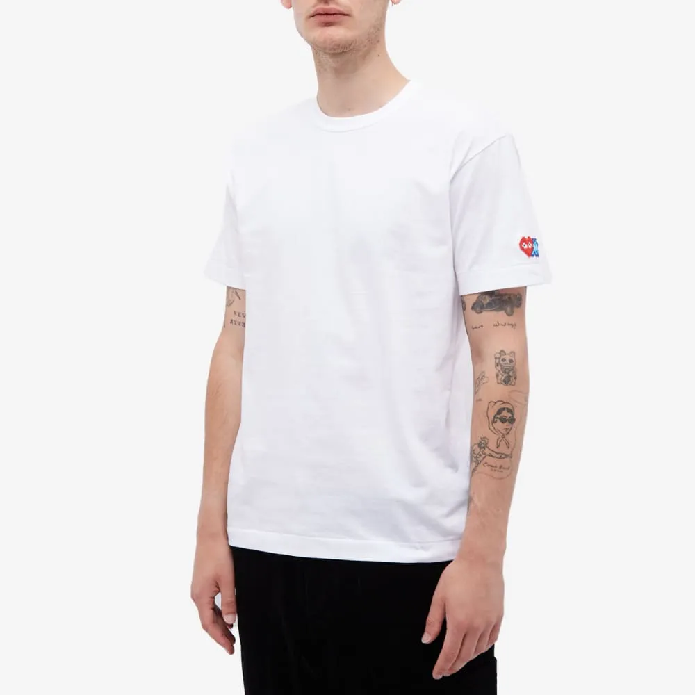 Comme des Garçons Play Invader T-shirt, white