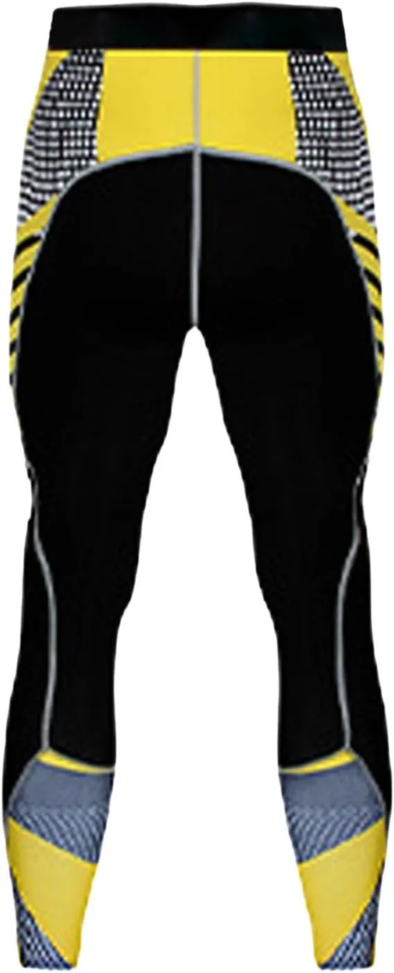 Compression Pants Men Seamless Fitness Running Sports Gym Compression Pants Quick Dry Athletic Leggings Activewear