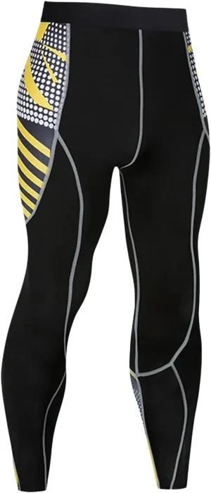 Compression Pants Men Seamless Fitness Running Sports Gym Compression Pants Quick Dry Athletic Leggings Activewear