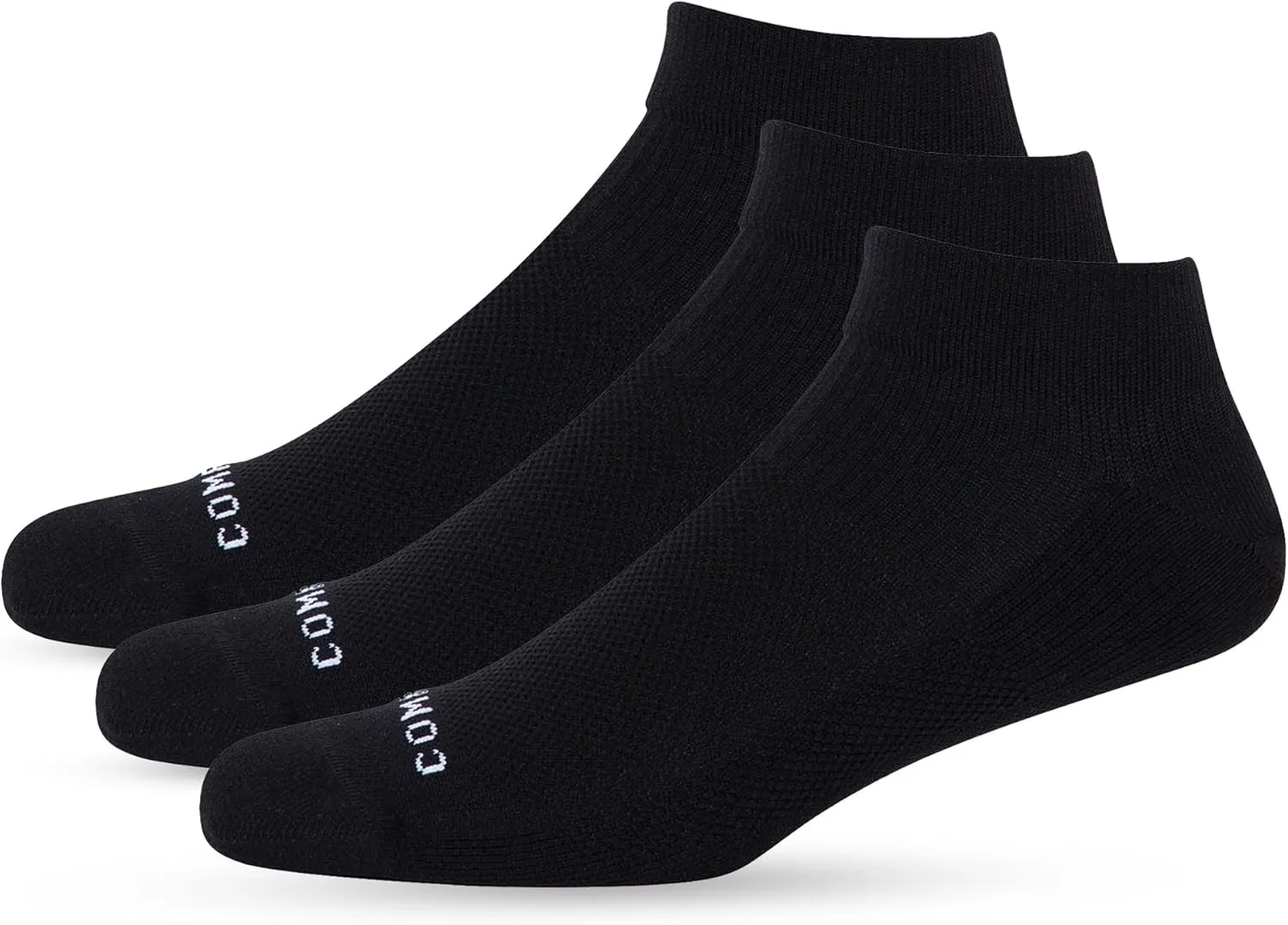 Comrad 3-Pack Nylon Ankle Compression Socks with Targeted Arch Compression
