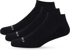 Comrad 3-Pack Nylon Ankle Compression Socks with Targeted Arch Compression