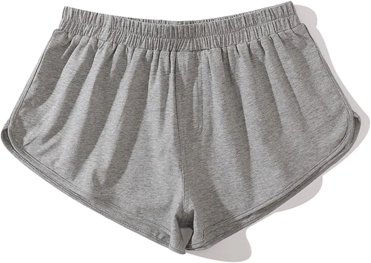 Cotton Boxer Briefs for Men Breathable High Waisted Lightweight Sexy Beach Underwear Stretch Comfortable Soft Pouch Trunks