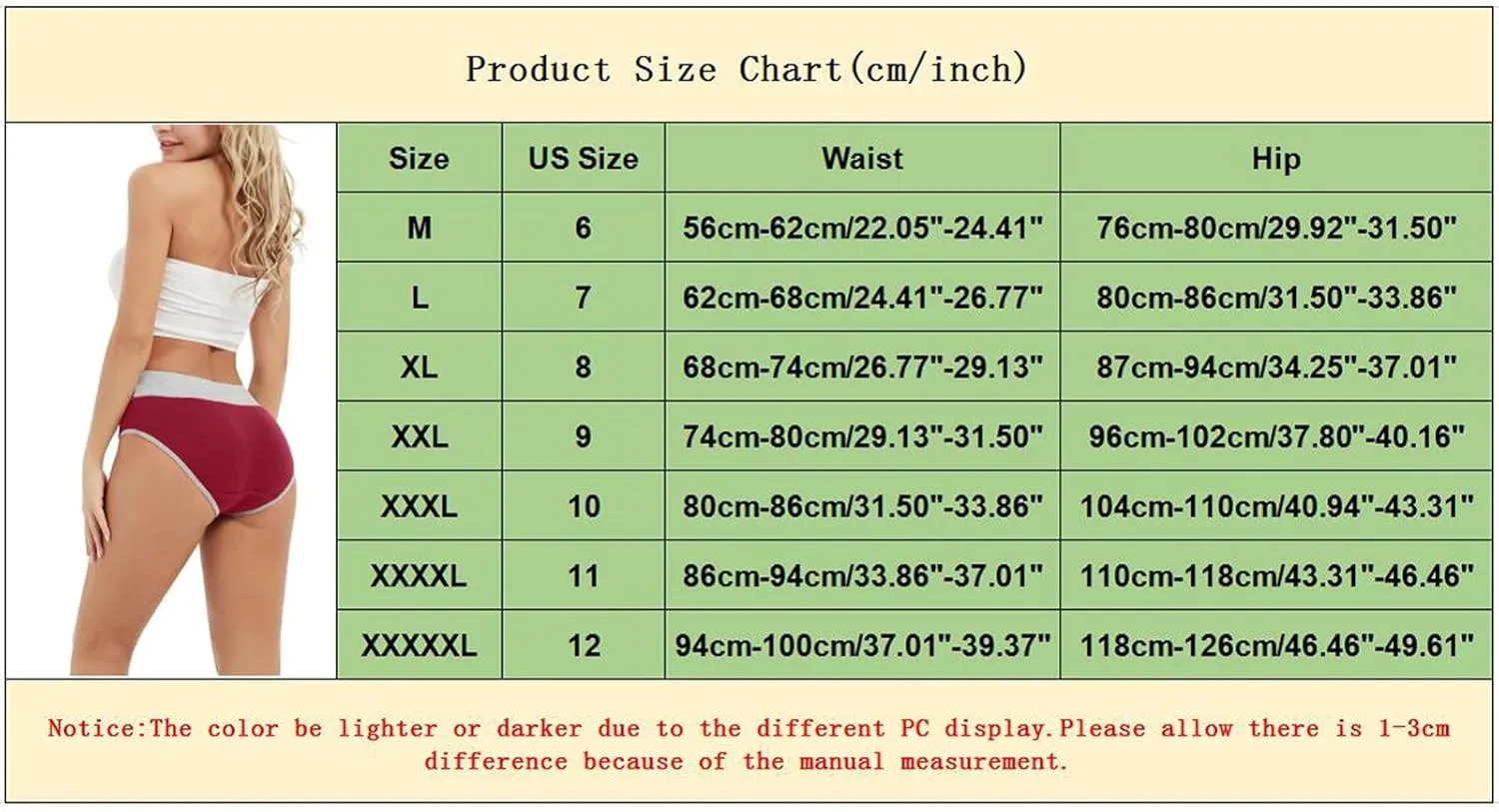 Cotton High Waist Panties for Women Breathable Comfortable Underwear Soft Seamless Full Coverage Briefs
