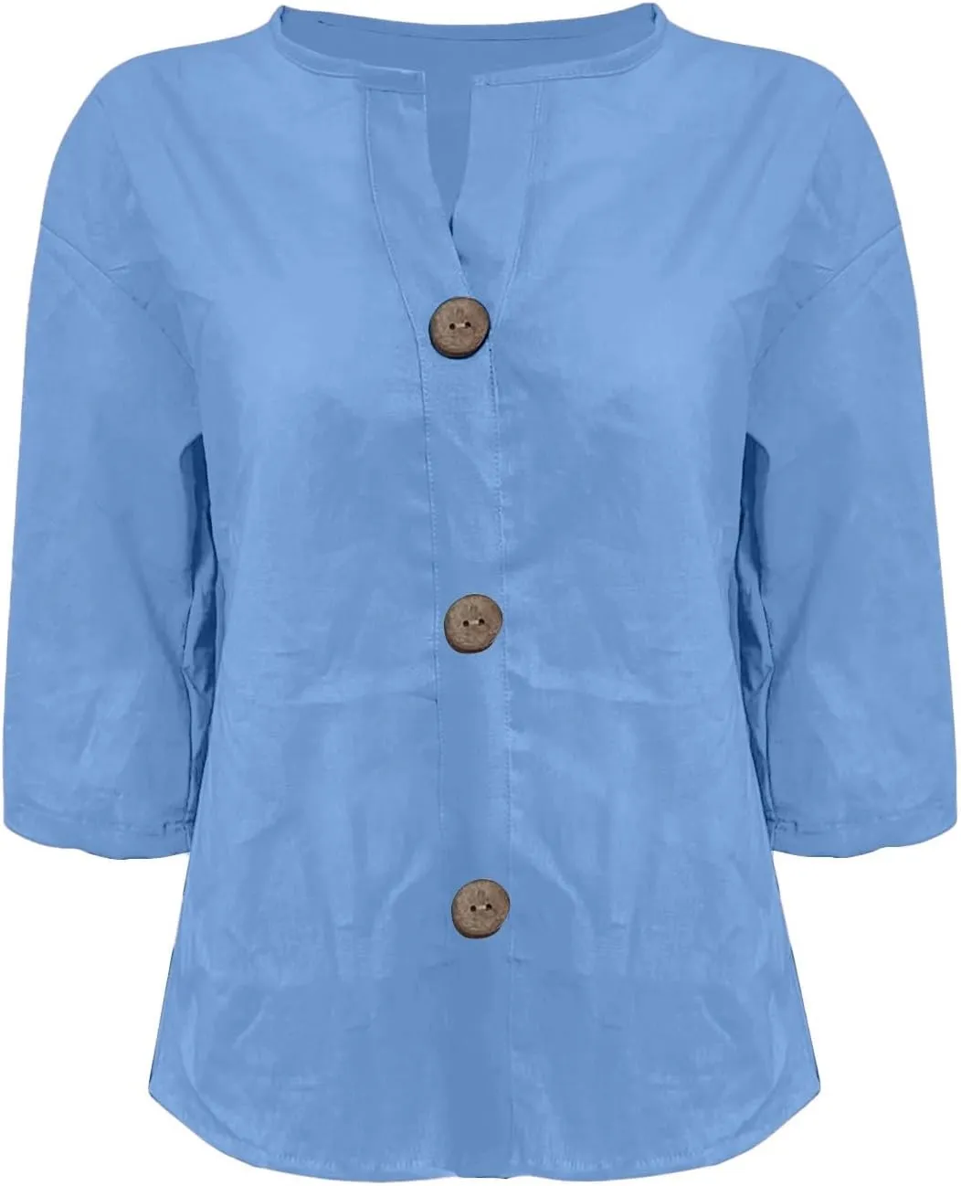 Cotton Linen Shirts for Women 2025 Summer Button Down Tops Short Sleeve Casual Blouses Oversized Tshirts