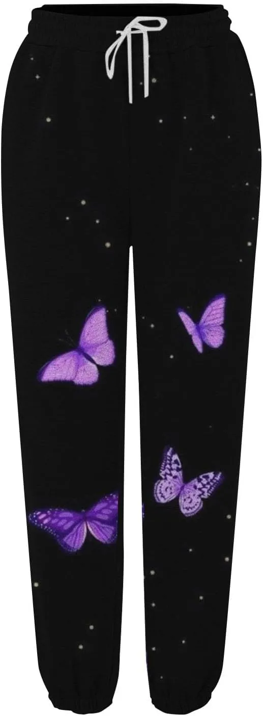 Cotton Pants for Women 2024 Pants Workout High Waisted Yoga Pants with Pockets Ladies Petite Sweatpants Joggers for