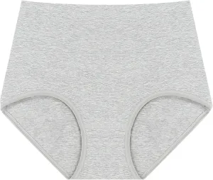 Cotton Underwear for Women High Waist Full Coverage Briefs Comfort Soft Panties Trendy Breathable Underwear