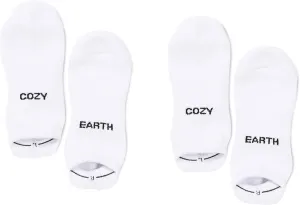 Cozy Earth Essential Ankle Socks for Women and Men – Soft Cotton Socks 2 Pack Set – Blister Cushion, Heel & Arch Support