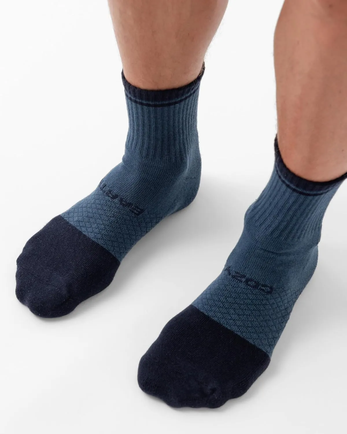 Cozy Earth Essential Quarter Socks for Women and Men – Soft Mercerized Cotton Crew Socks 2-Pack Set – Heel & Arch Support