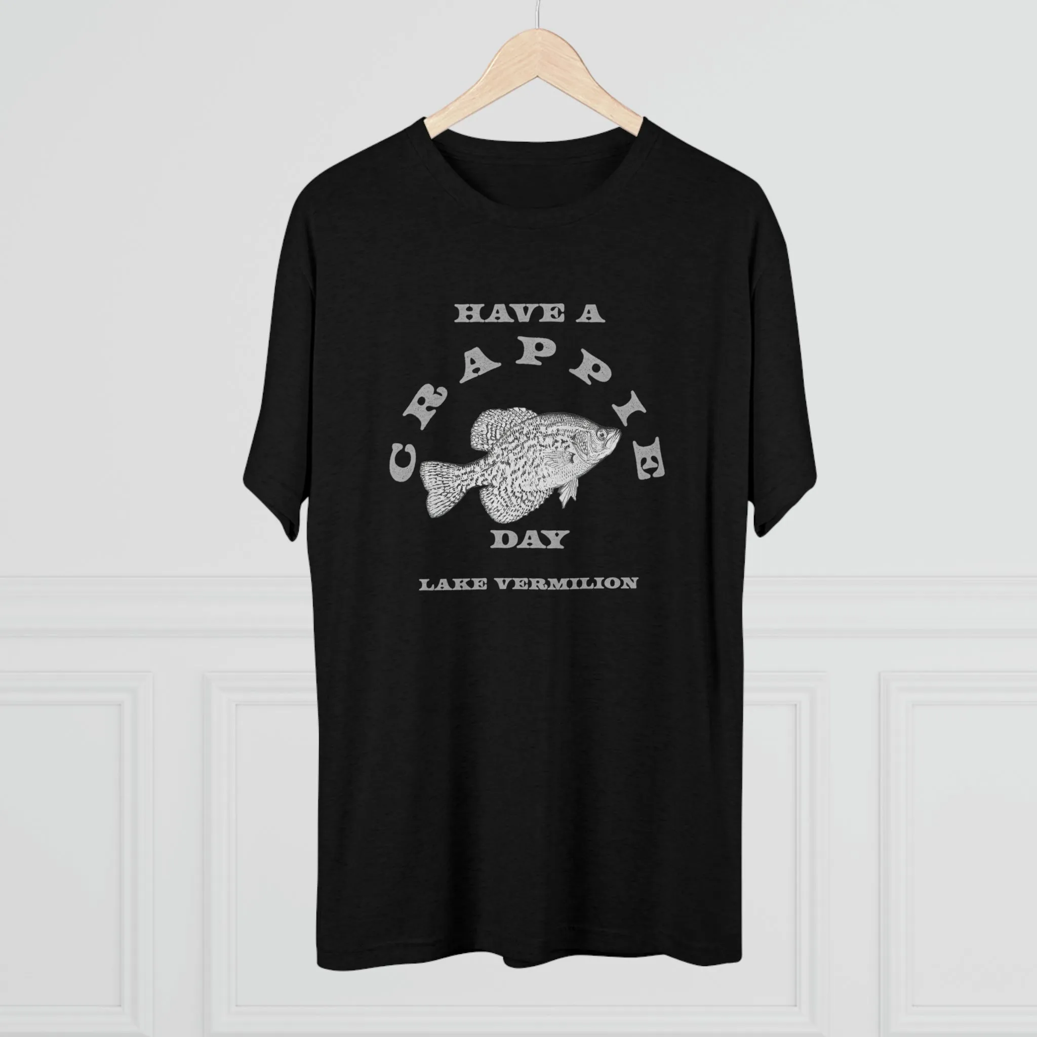 Crappie Day - Lake Vermilion - Light Graphic - Unisex Tri-Blend Crew Tee