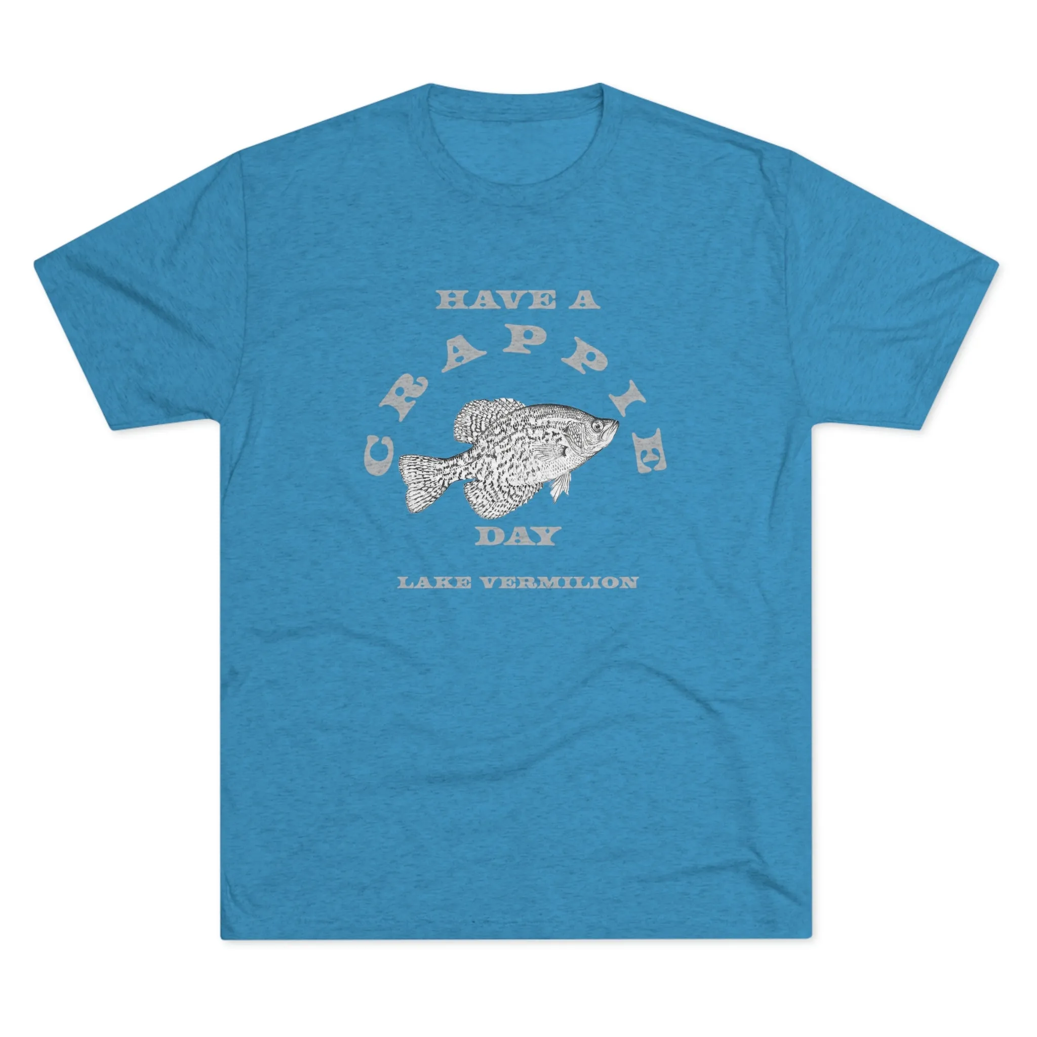 Crappie Day - Lake Vermilion - Light Graphic - Unisex Tri-Blend Crew Tee