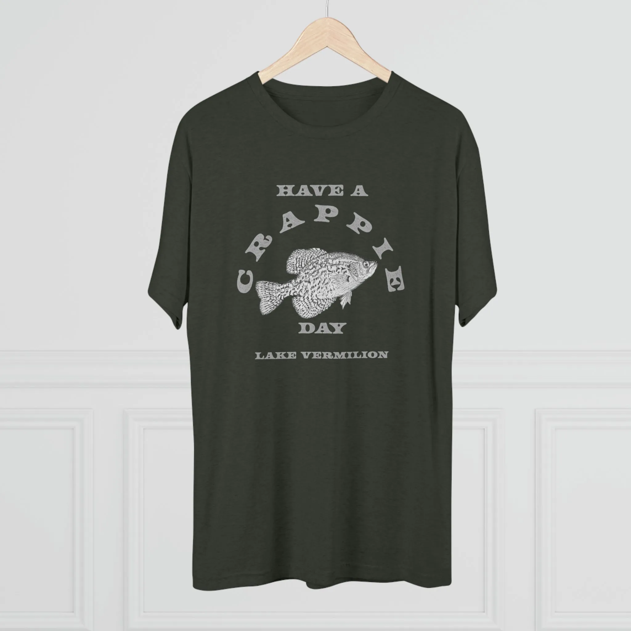 Crappie Day - Lake Vermilion - Light Graphic - Unisex Tri-Blend Crew Tee