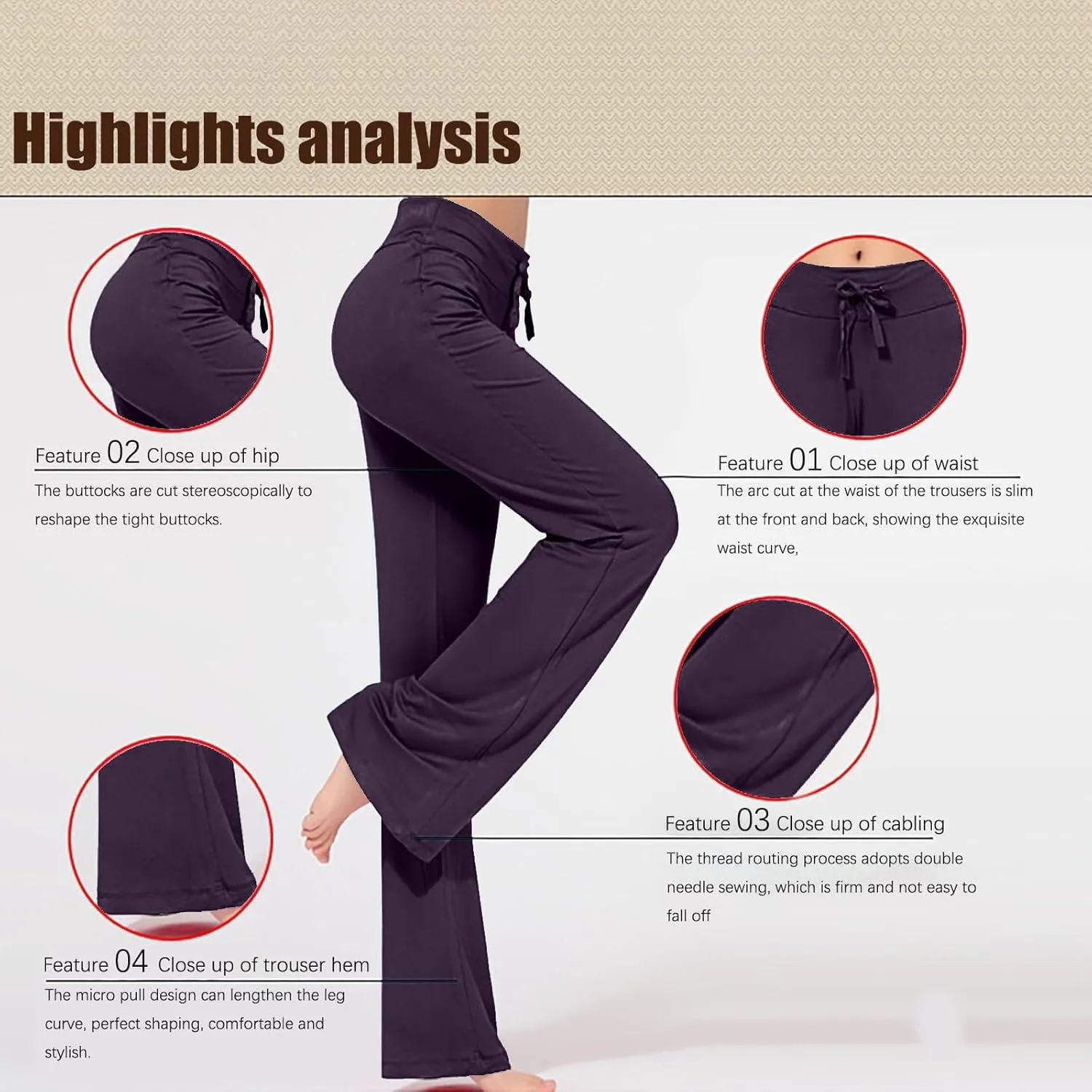 Crazy Yoga Leggings for Women Flared Pants Fitness Yoga Pants Fold Over Leggings for Women High Waist Yoga Pants