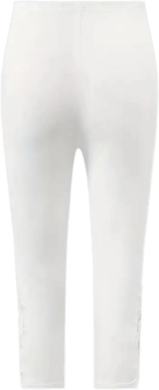 CRNTCEM Womens Cropped 3/4 Crop Leggings Pants Office Work Going Out Party Leggings Slim Fit Fashion Casual Cropped Pant
