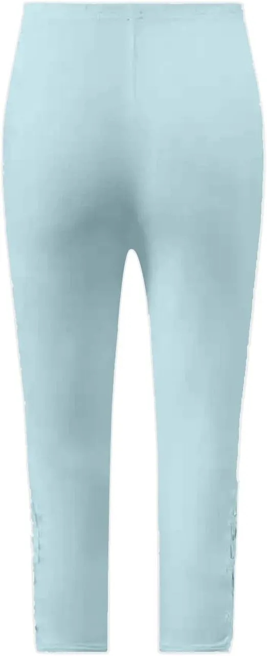 CRNTCEM Womens Cropped 3/4 Crop Leggings Pants Office Work Going Out Party Leggings Slim Fit Fashion Casual Cropped Pant