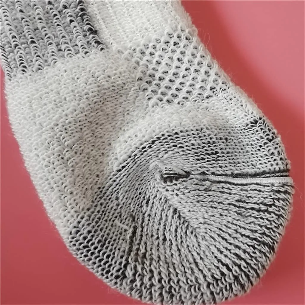 CSCDD 3 Pairs Mens Wool Socks Hiking Crew Work Socks Thermal Warmest