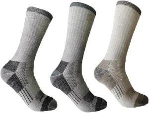 CSCDD 3 Pairs Mens Wool Socks Hiking Crew Work Socks Thermal Warmest
