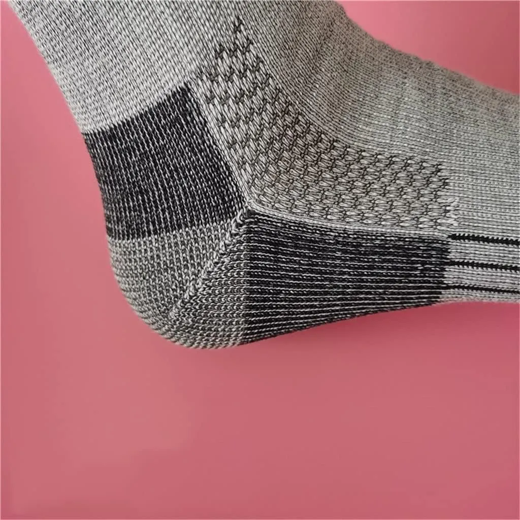 CSCDD 3 Pairs Mens Wool Socks Hiking Crew Work Socks Thermal Warmest