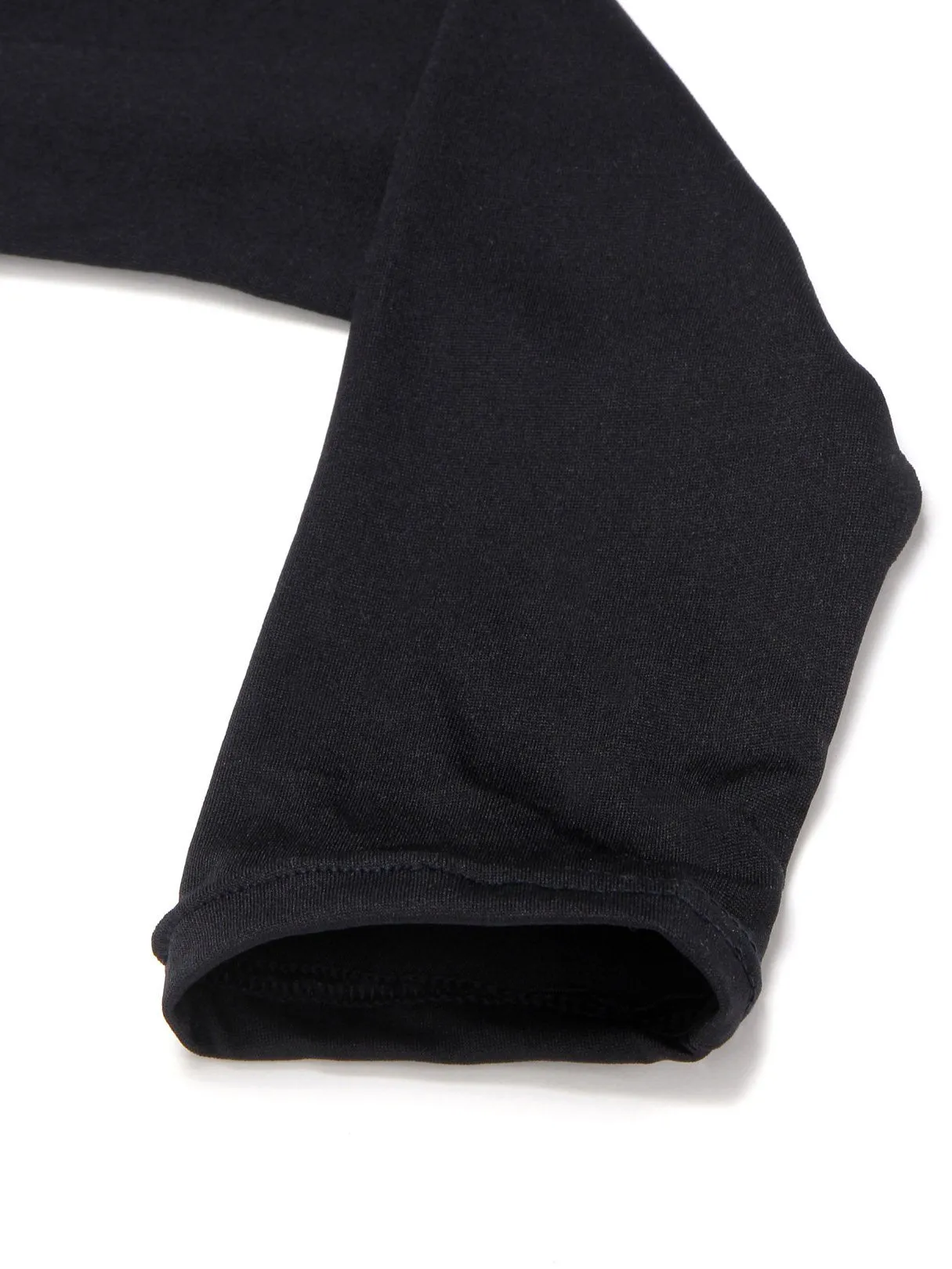 Custom Cross Front Fall V-Neck Long Sleeve Black T-Shirts