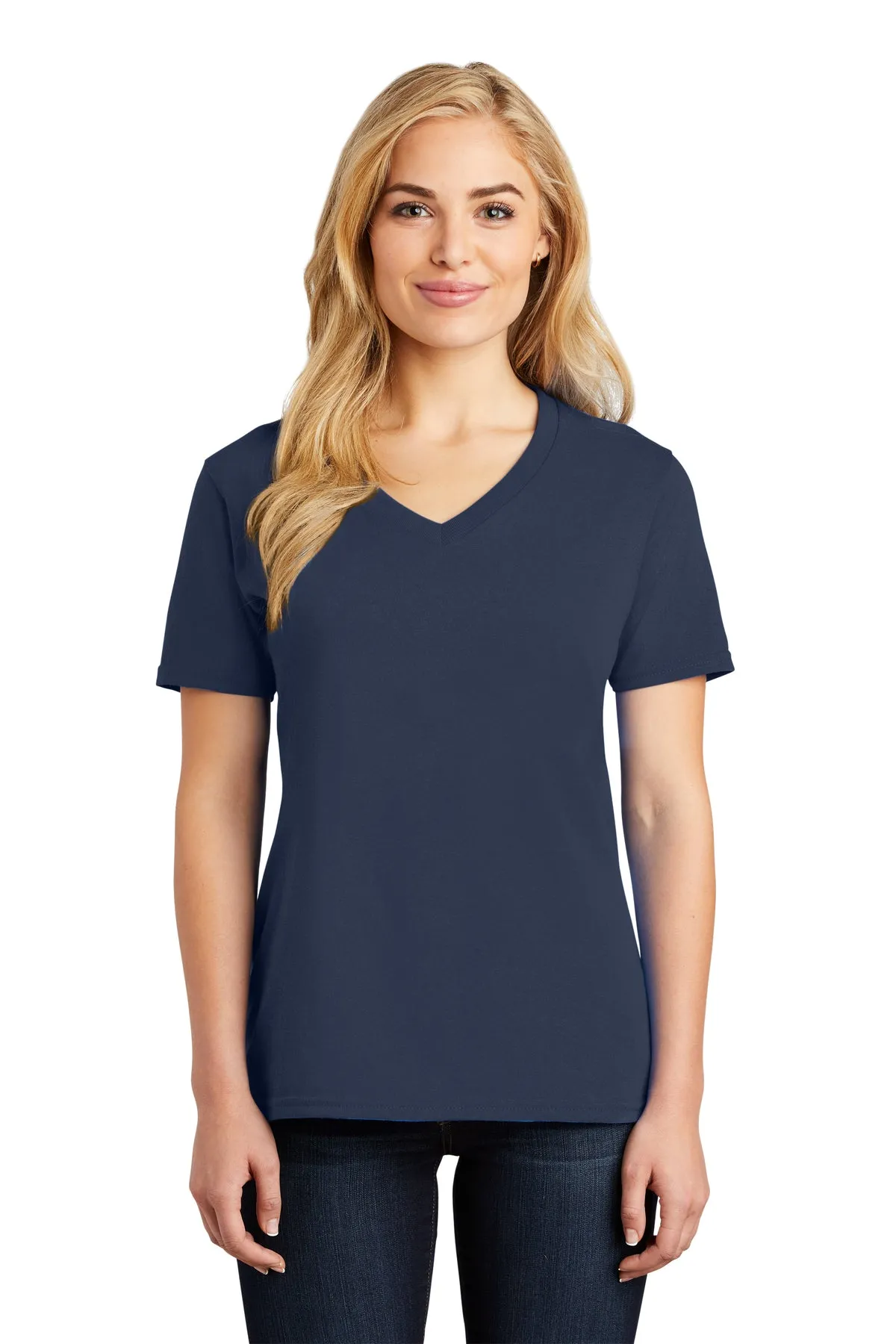 Custom Embroidered Ladies V-Neck T-Shirt - Personalized Shirt - Custom Gift - 4in x 4in Embroidery Included - Extended Colors 1