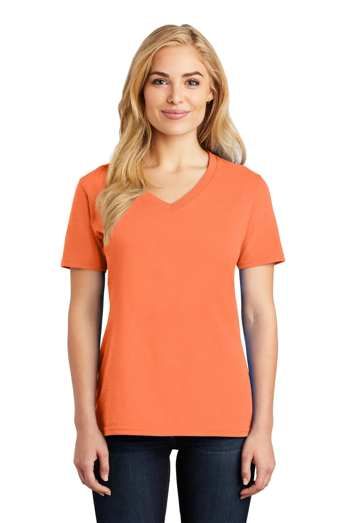 Custom Embroidered Ladies V-Neck T-Shirt - Personalized Shirt - Custom Gift - 4in x 4in Embroidery Included - Extended Colors 1