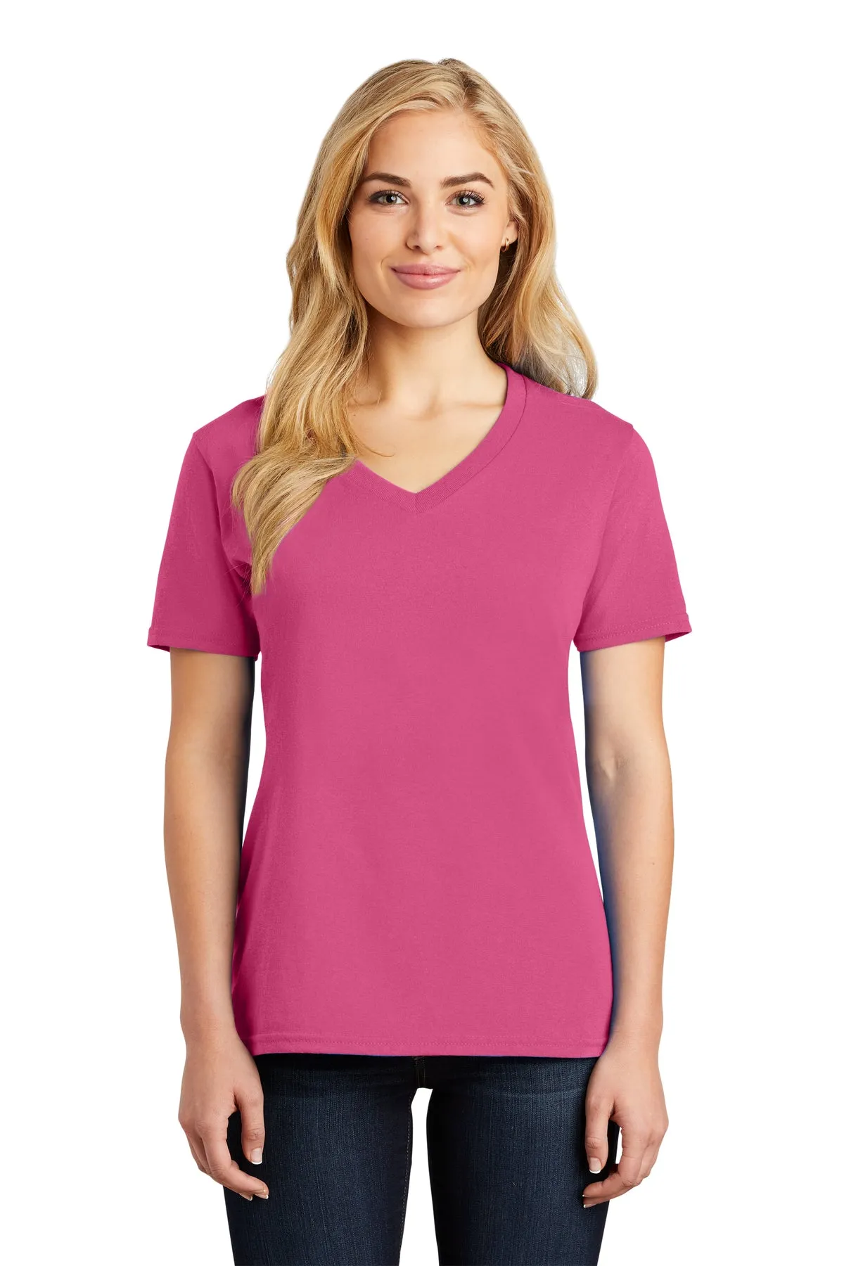 Custom Embroidered Ladies V-Neck T-Shirt - Personalized Shirt - Custom Gift - 4in x 4in Embroidery Included - Extended Colors 1