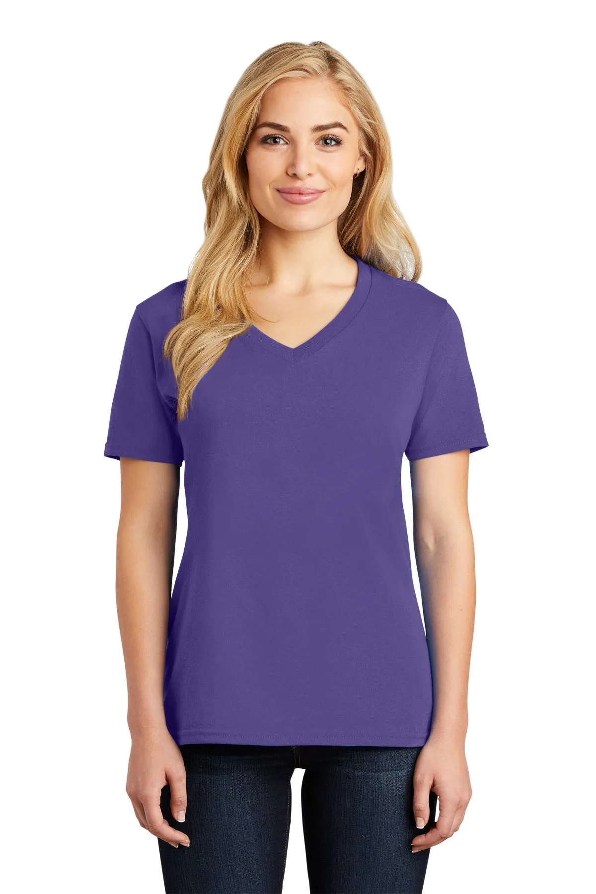 Custom Embroidered Ladies V-Neck T-Shirt - Personalized Shirt - Custom Gift - 4in x 4in Embroidery Included - Extended Colors 1