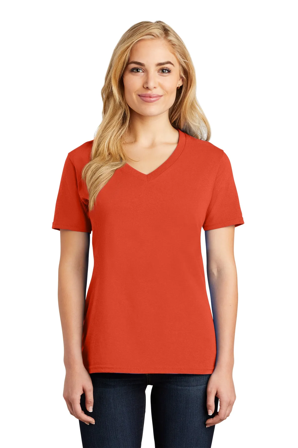 Custom Embroidered Ladies V-Neck T-Shirt - Personalized Shirt - Custom Gift - 4in x 4in Embroidery Included - Extended Colors 1
