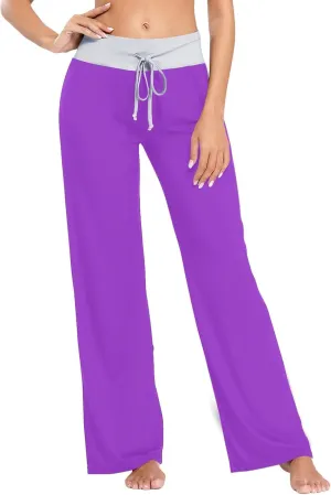 Dark Orchid Women's Sleep Pant Comfy Stretch Plus Size Jogger Pants X-Small