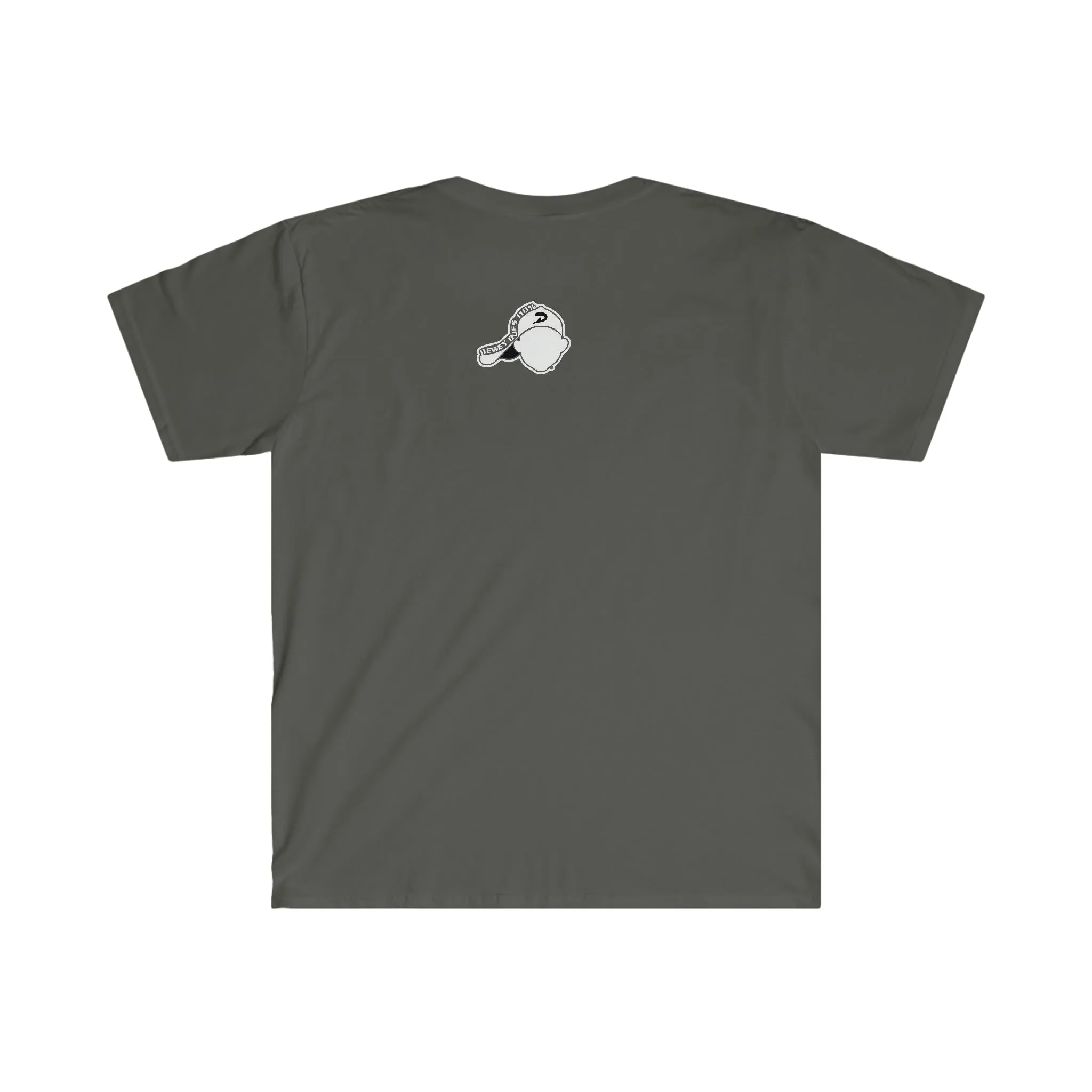 Dewey Does Multicolor Red All Sport Logo Unisex Softstyle T-Shirt