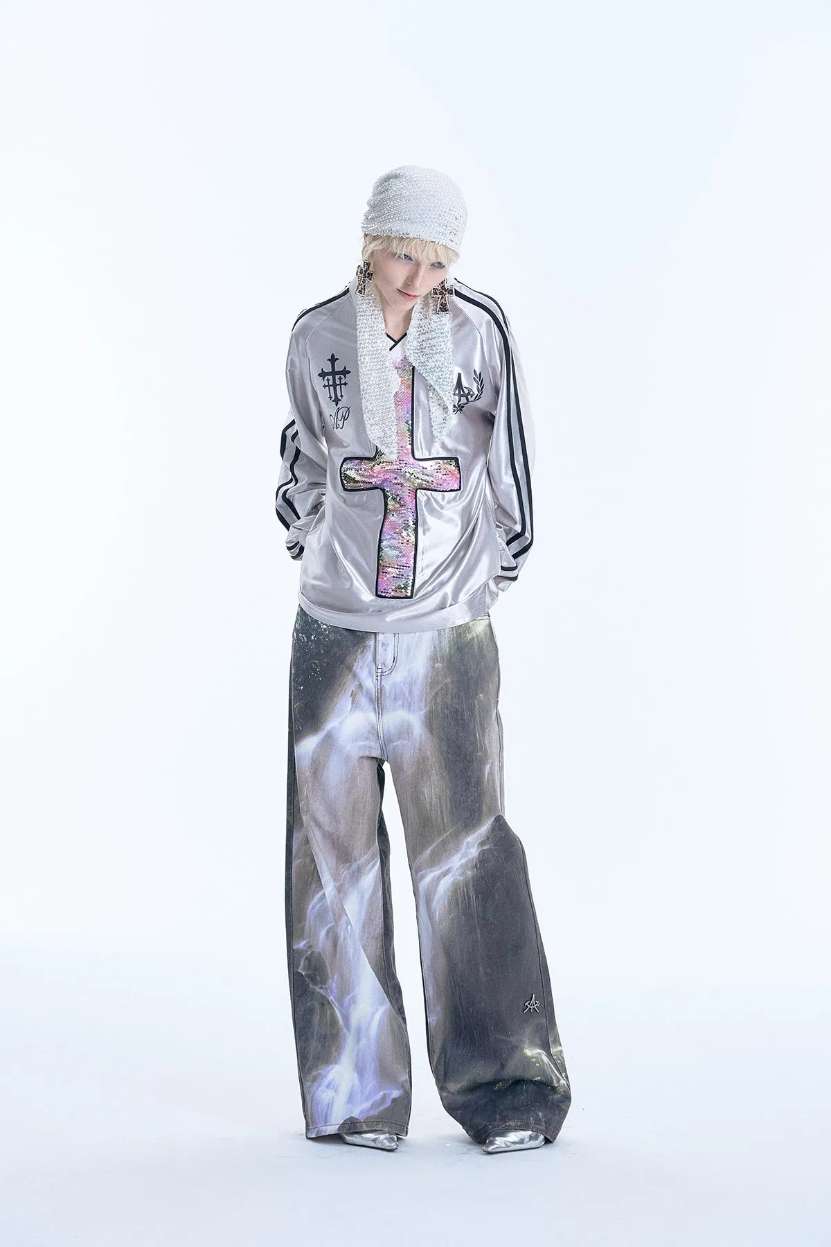 Digital Print Casual Pants