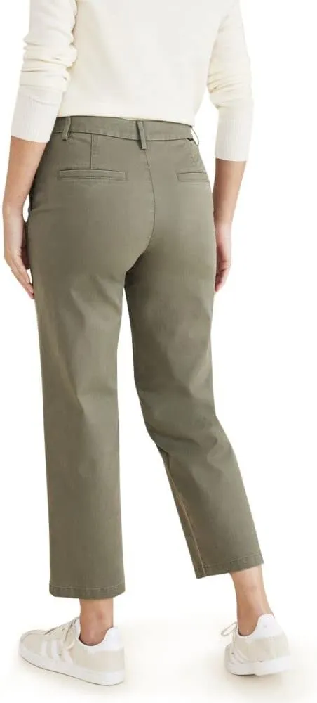 Dockers Women's Straight Fit High Rise Weekend Chino Pants