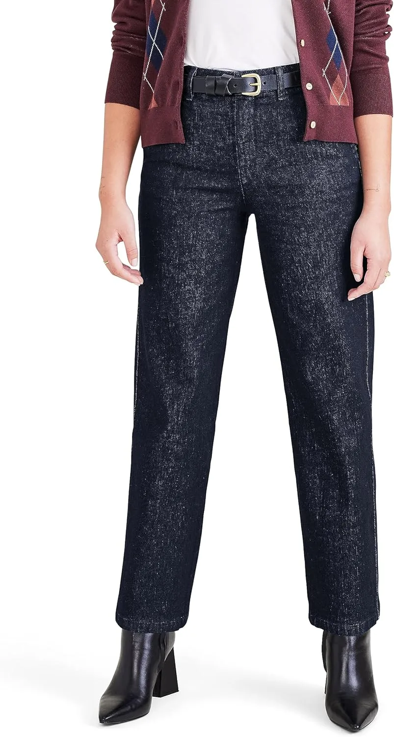 Dockers Women's Straight Fit High Rise Weekend Chino Pants