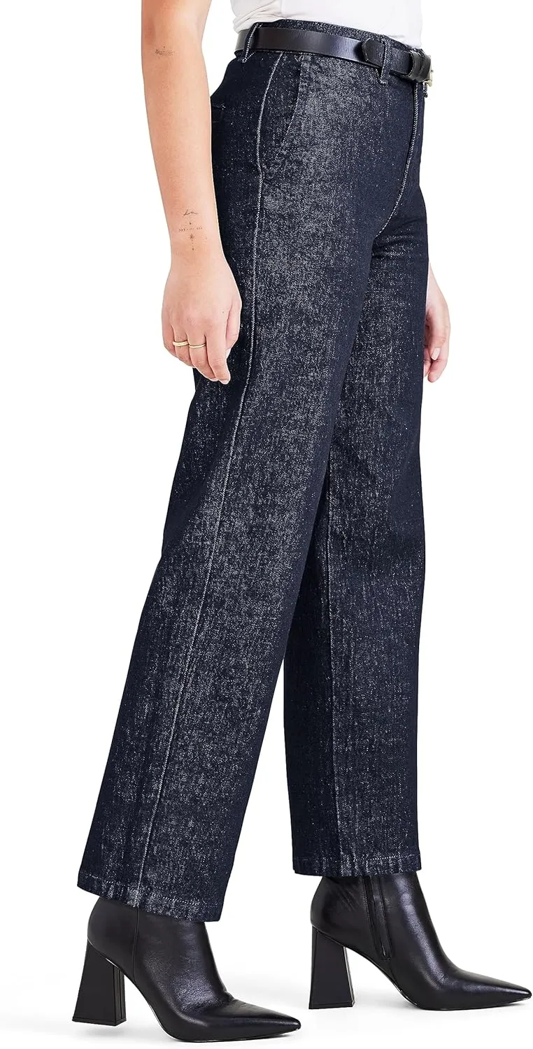 Dockers Women's Straight Fit High Rise Weekend Chino Pants
