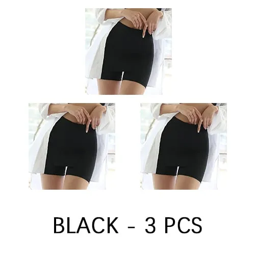 Double-layer Front CrotchIce Silk Safety Shorts